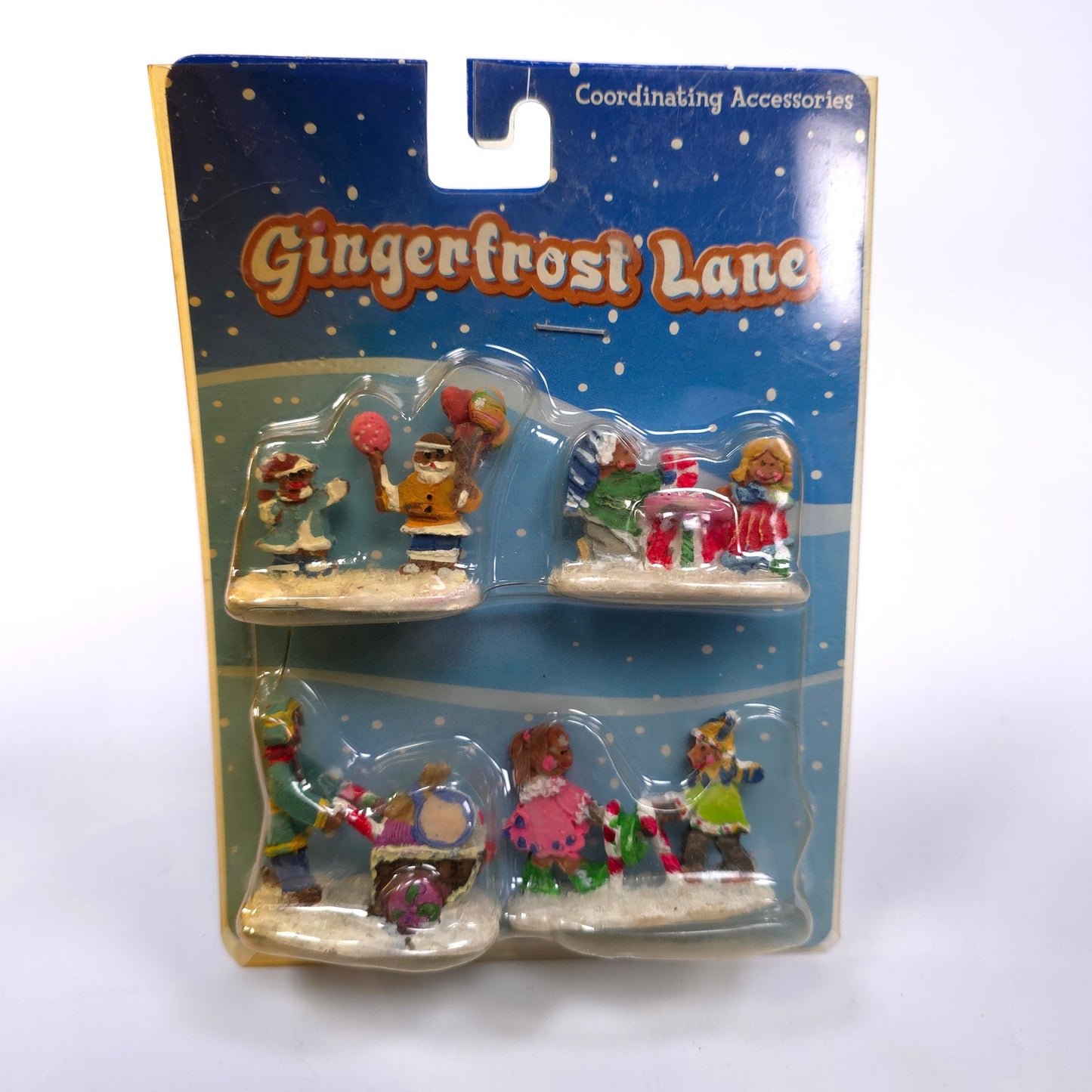 Sealed Gingerfrost Lane Gingerbread Village People Ballons Presents Candy Cane