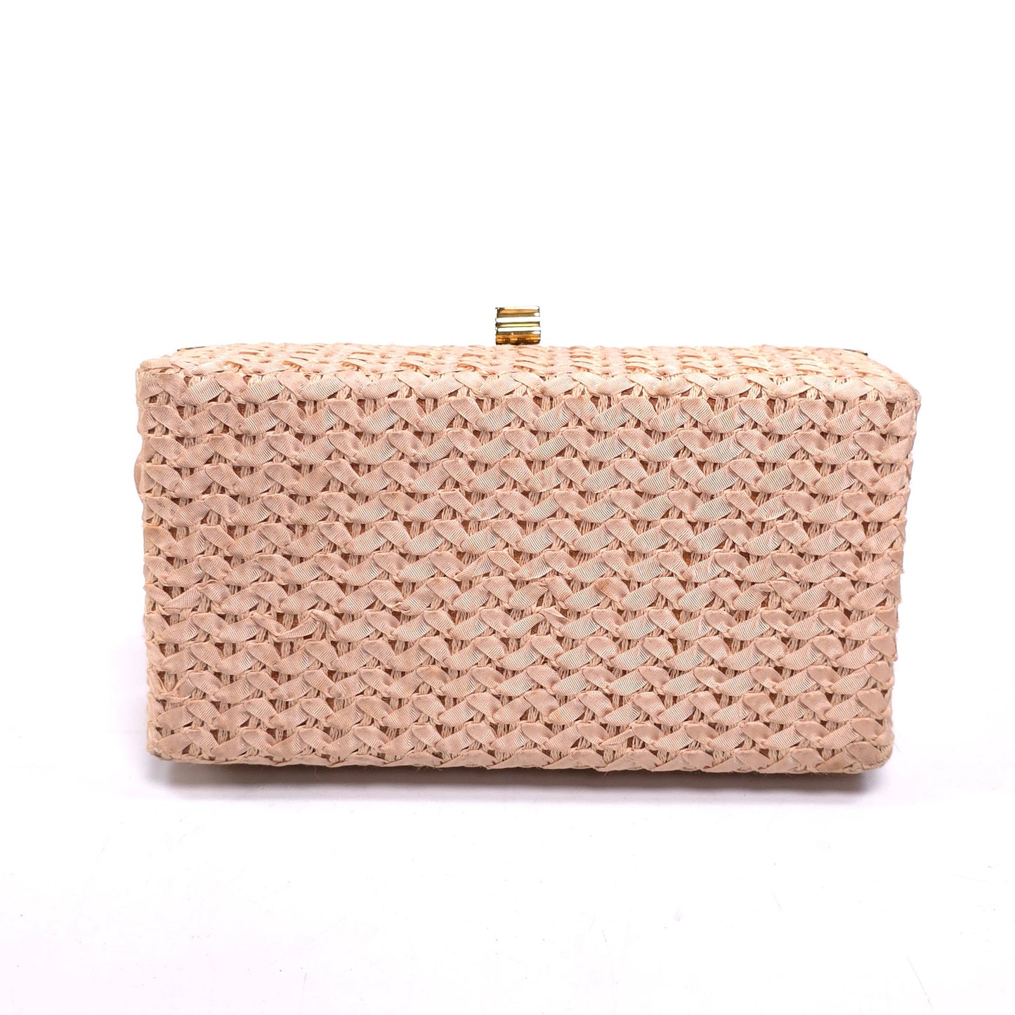 Vintage 60's H.I. Bag Woven Retangle Handbag w/ Attached Coin Purse
