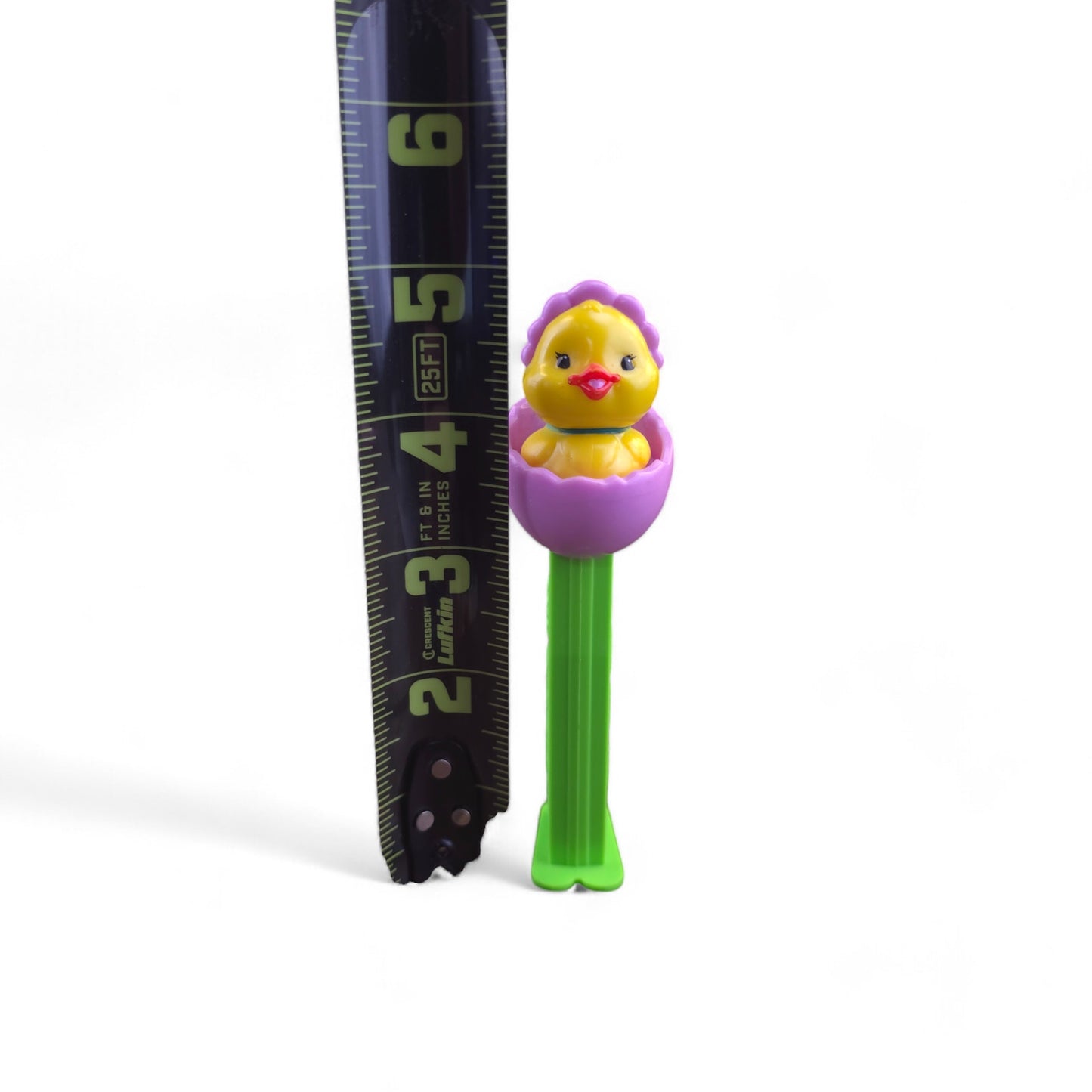 PEZ Easter Chick In Egg Shell Footed Candy Dispenser 2005 Green