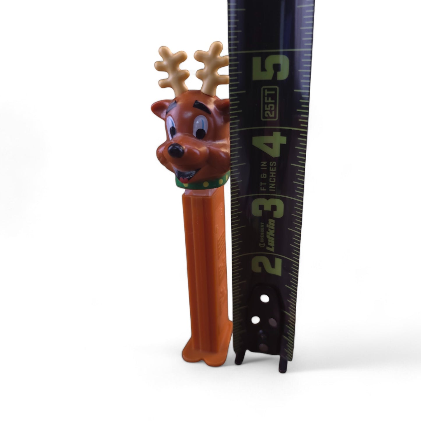 PEZ Christmas Reindeer Footed Candy Dispenser 2002 Brown