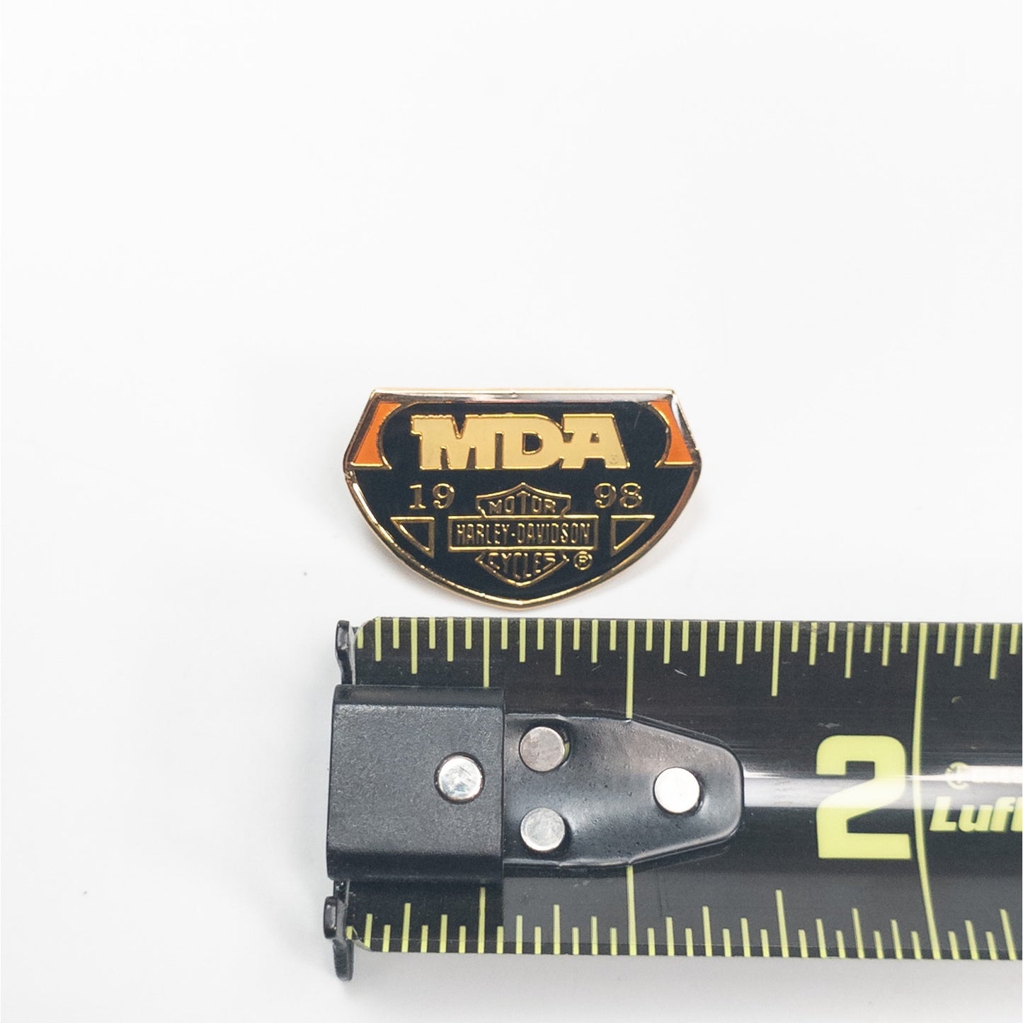 Harley Davidson Motorcycles 1998 MDA Metal Pin Back 2+ Ship FREE