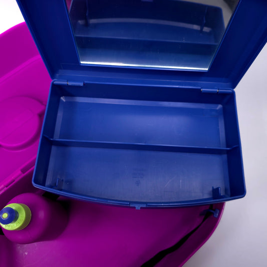 Caboodles Large Case Cosmetic Makeup Jewelry Box Purple Blue 2767 2706