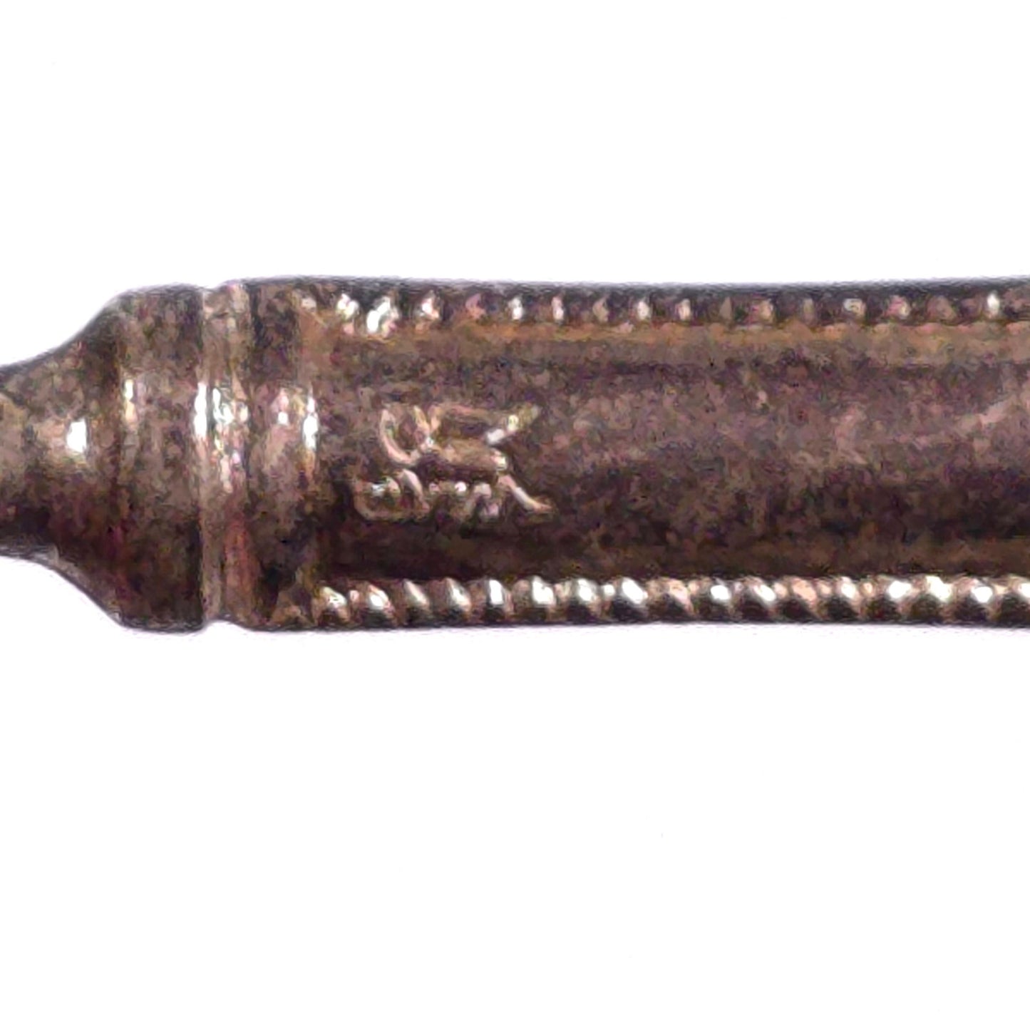 Vintage Italy Silverplated Heart Wedding E.P.Zinc Cartouche Spoon Winged Lion