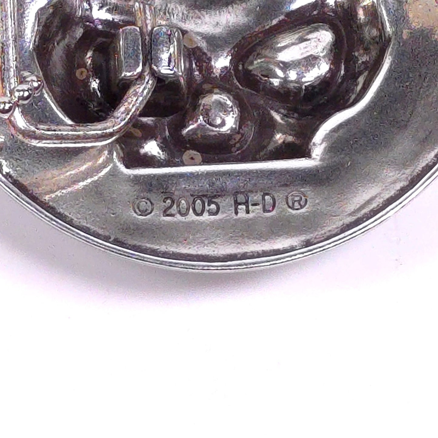 Vintage 2005 Harley-Davidson Rare 3D Skull Belt Buckle