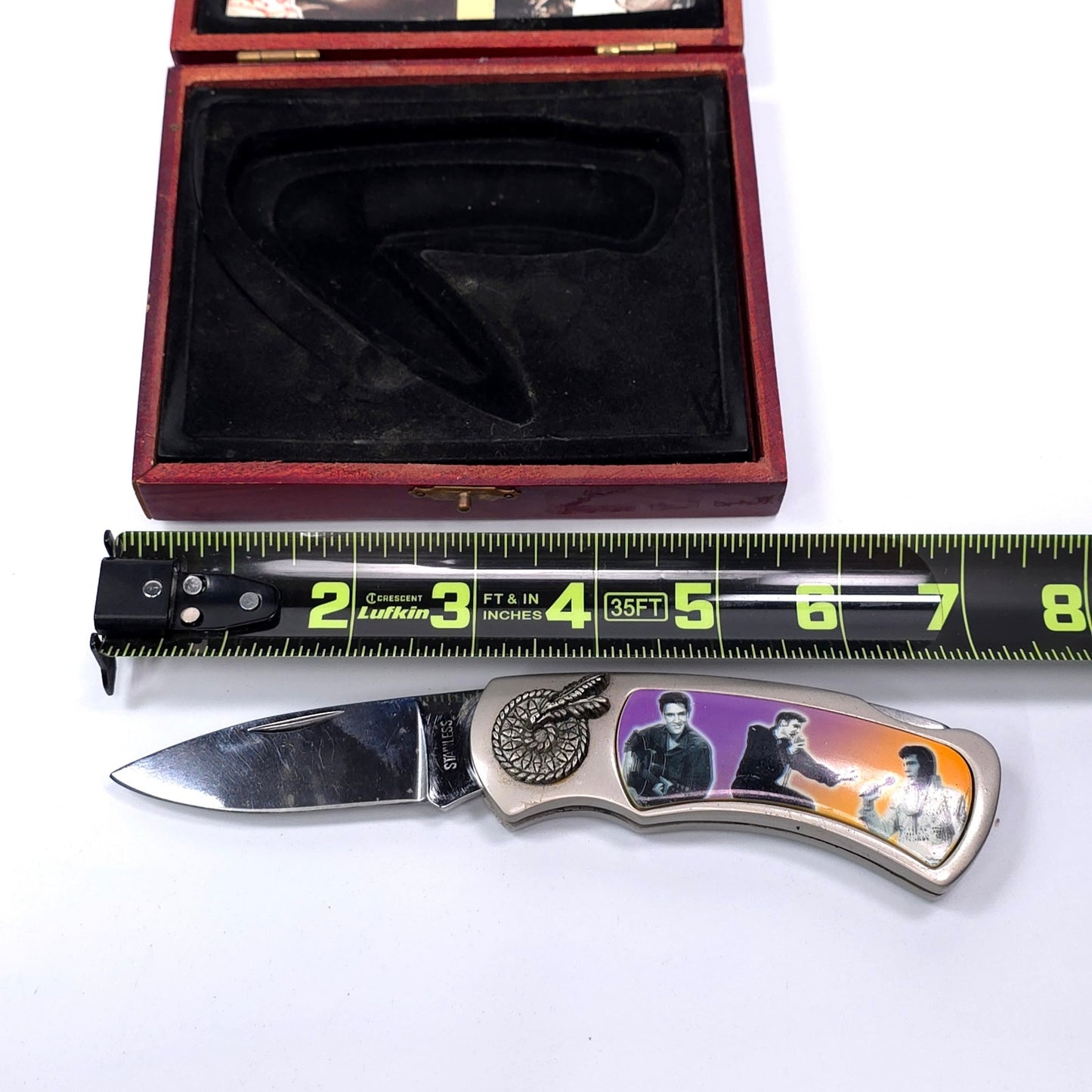 Elvis Presley Taking Care Of Business T.C.B Commemorative Packet Knife w/ Box