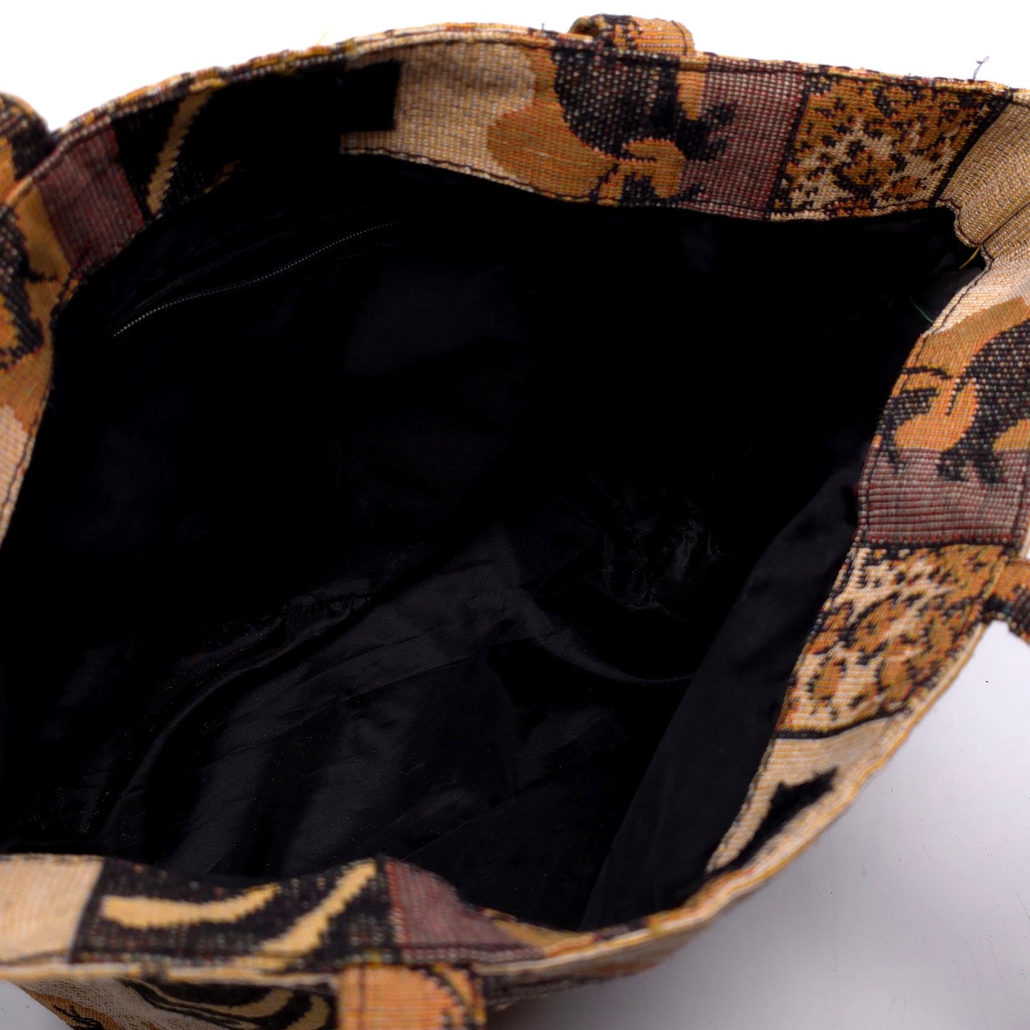 African Safari Themed Shoulder Tote Bag Purse Elephant Monkey Giraffe Antelope