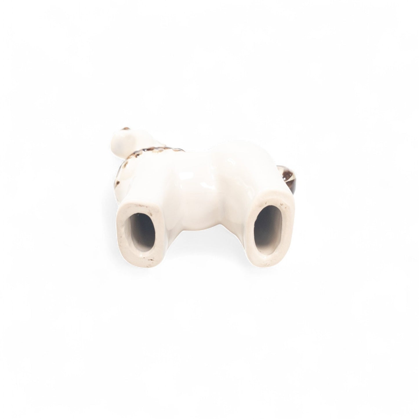 Rosa Ljung Swedish Ceramic Horse Figurine White Brown