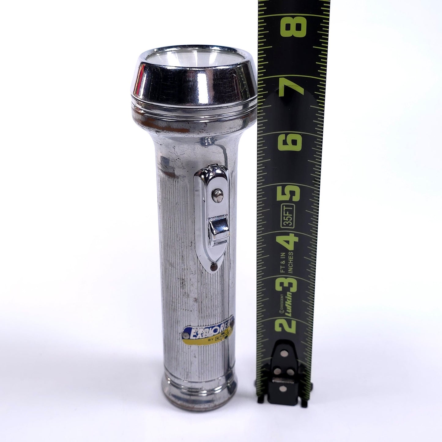 Vintage Homart Explorer Metal Flashlight Works