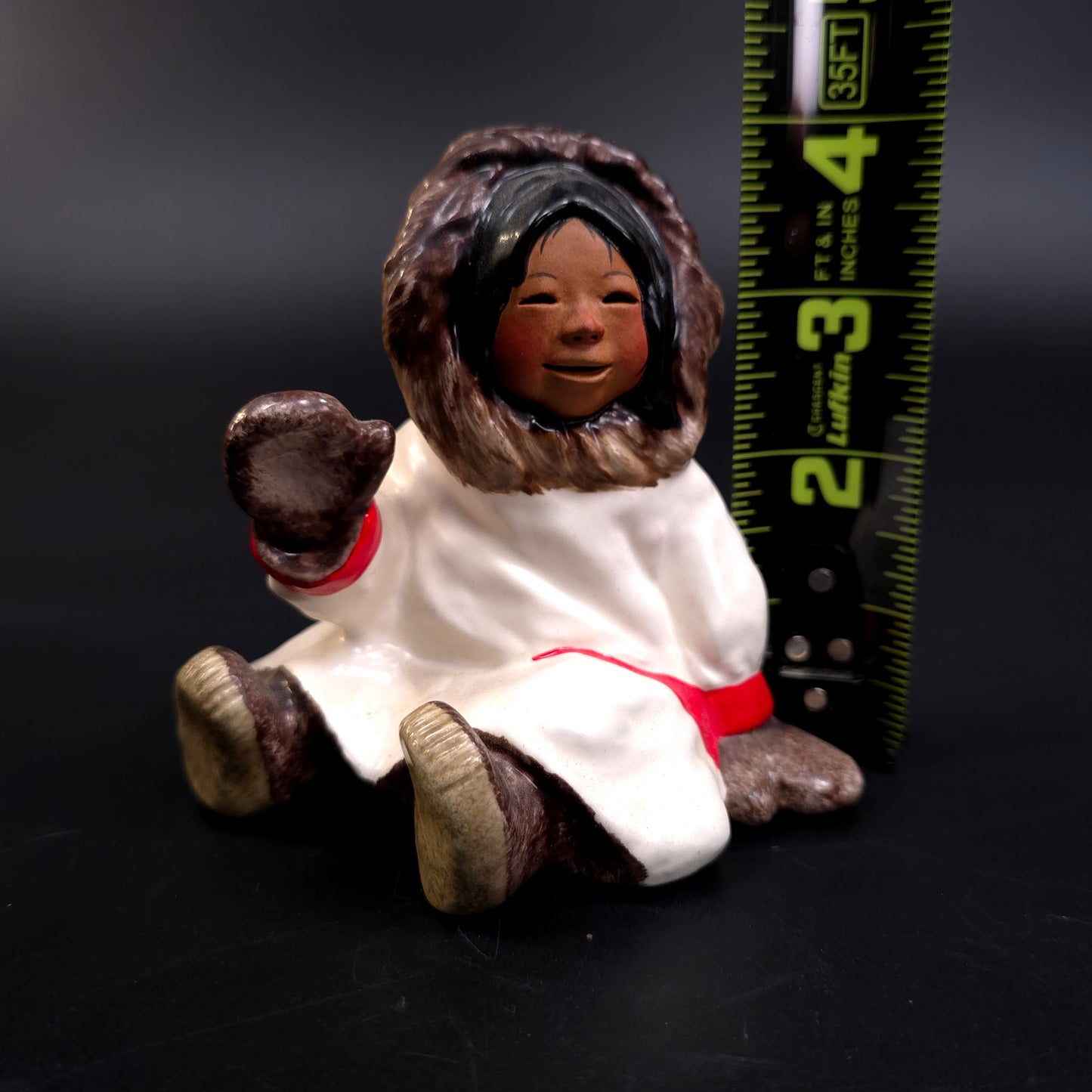1982 C Alan johnson Ceramic Alaskan Eskimo Figurine "Dinah" Parka