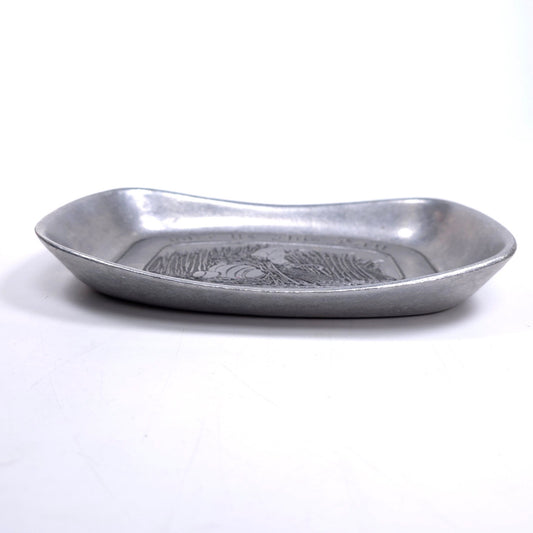 Wilton Armetale Pewter Bread Tray Give Us This Day Our Daily Bread Metal Decor