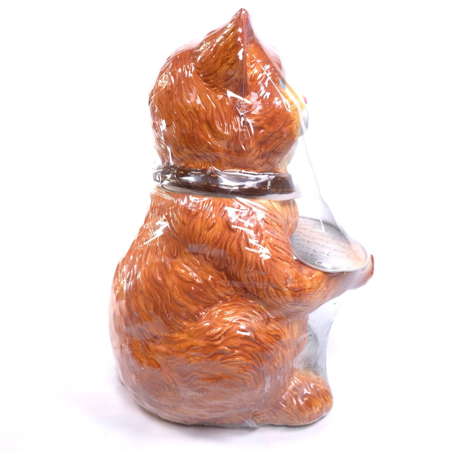 Sealed Dolomite CKAO Cat & Fish Cookie Jar Canister & Salt & Pepper Shakers
