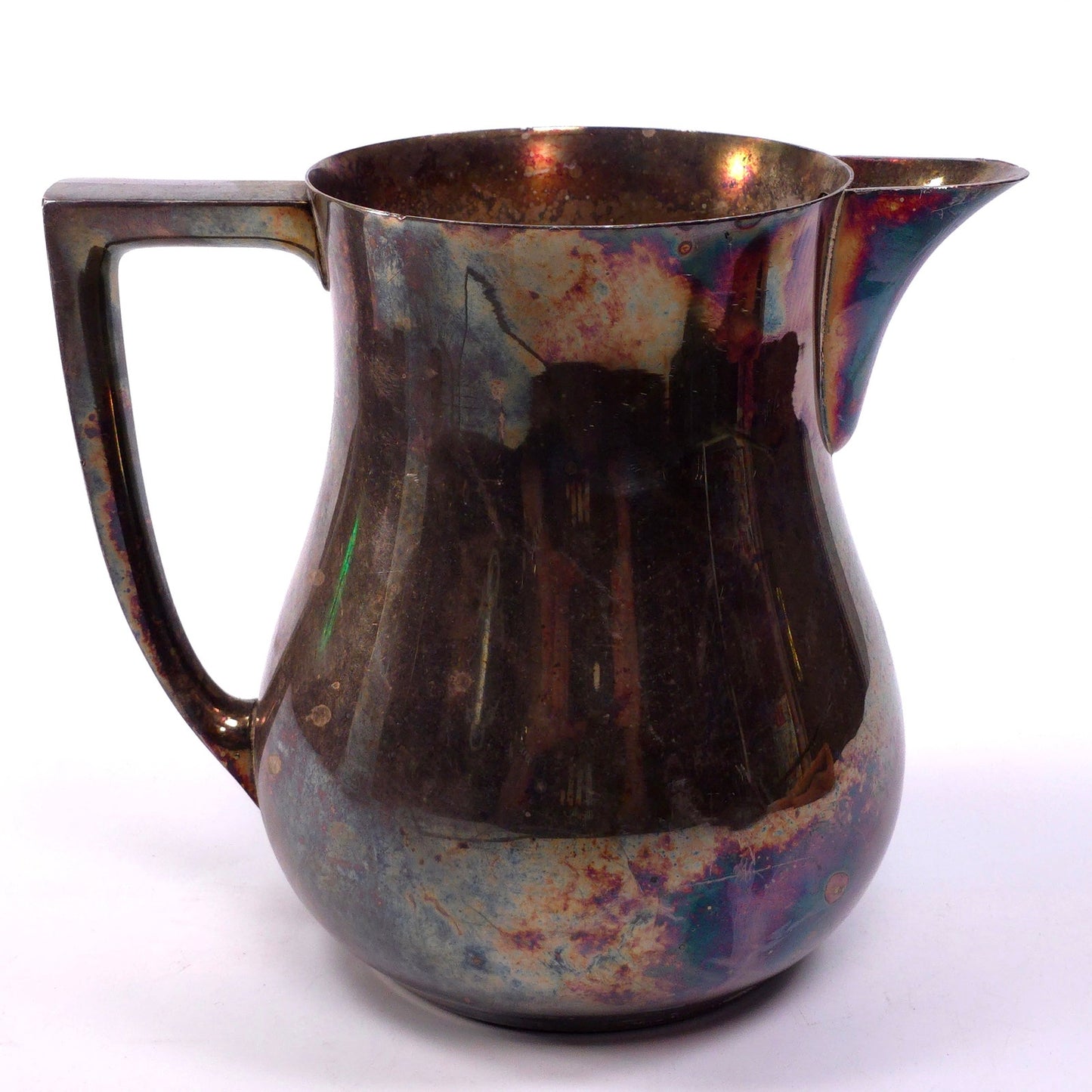 Vintage EPCA Bristol Silver Plated 7" Pitcher 215 Patina