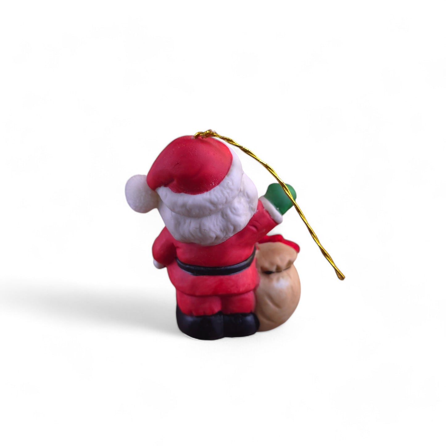 1986 BOA Christmas Santa Clauss Bell Porcelain Ornmanet