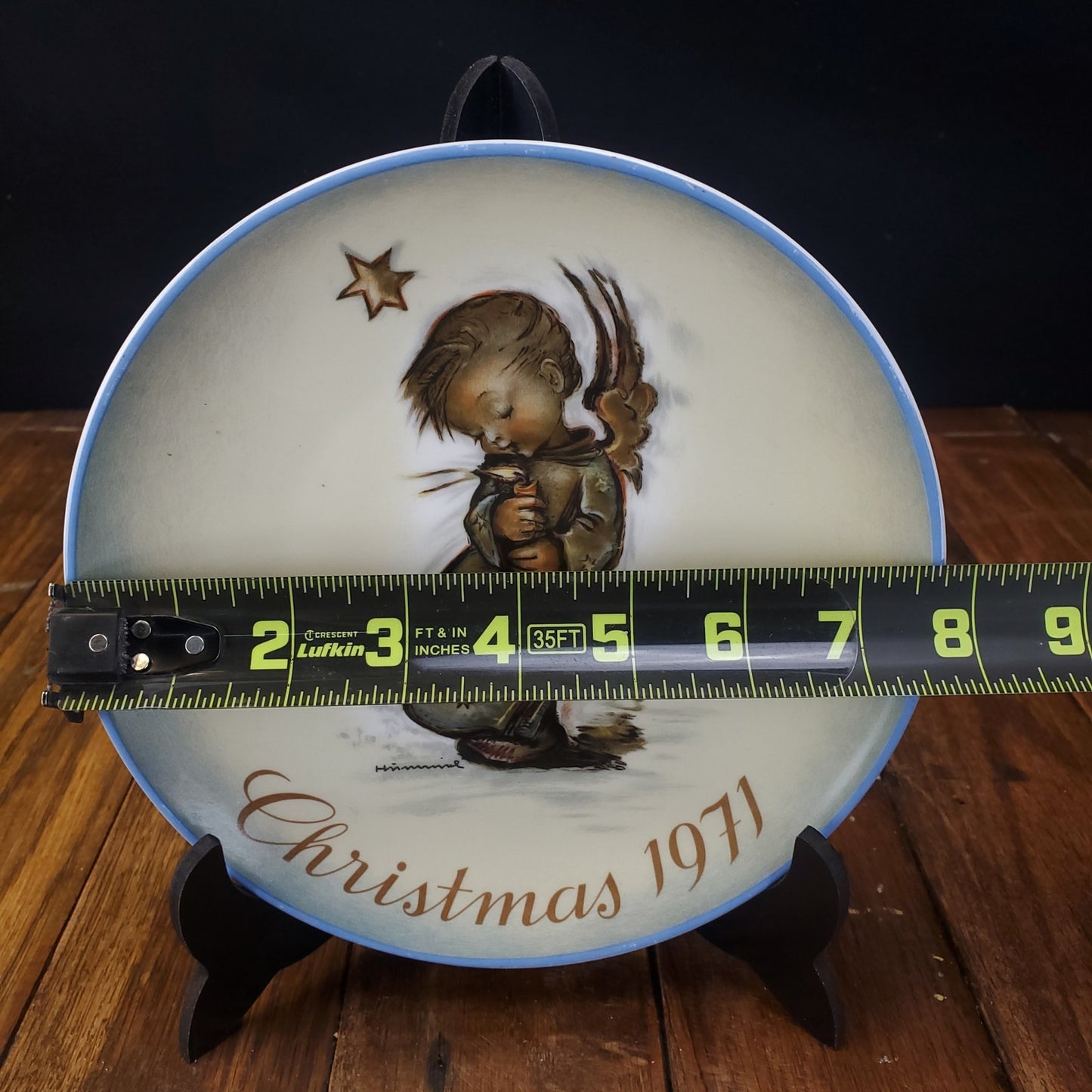 1971 Christmas Plate Angel West Germany Sister Berta Hummel Schmid 1st/Series