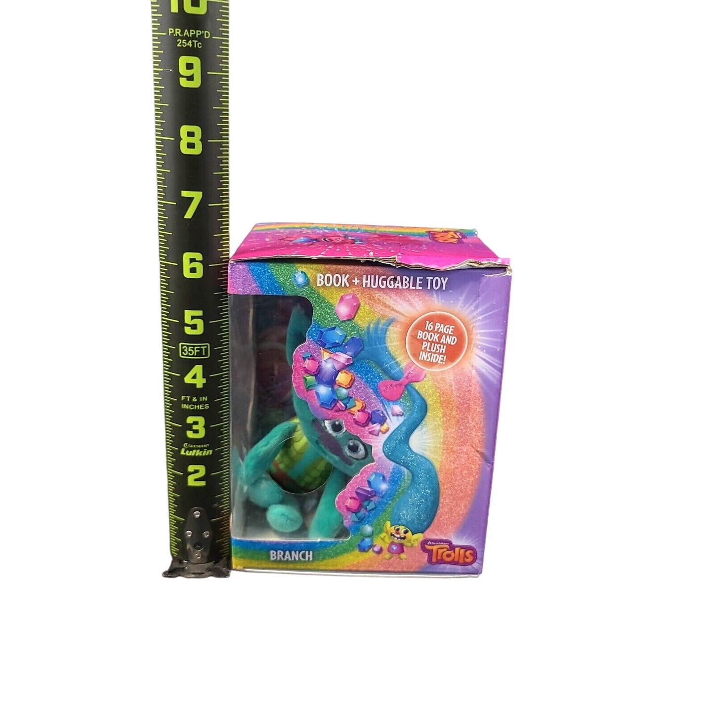 Sealed Dreamworks Troll Branch Plush with Mini 16 Page Book Huggable Toy