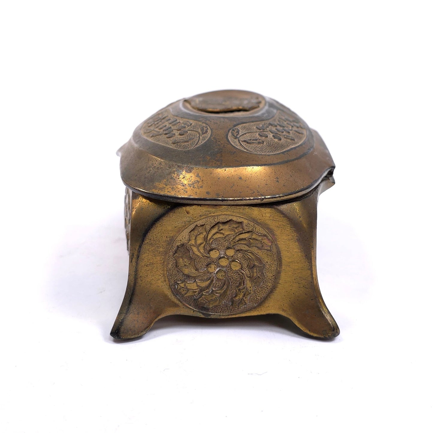 Antique K & Co Bronze Jewelry Trinket Box Detroit Michigan Post Office