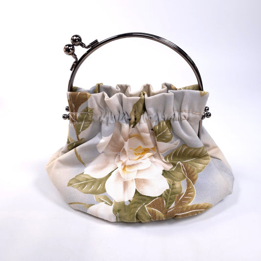 Abba Small Cloth Hand Bag Purse With Kiss Lock Made In Hawaii