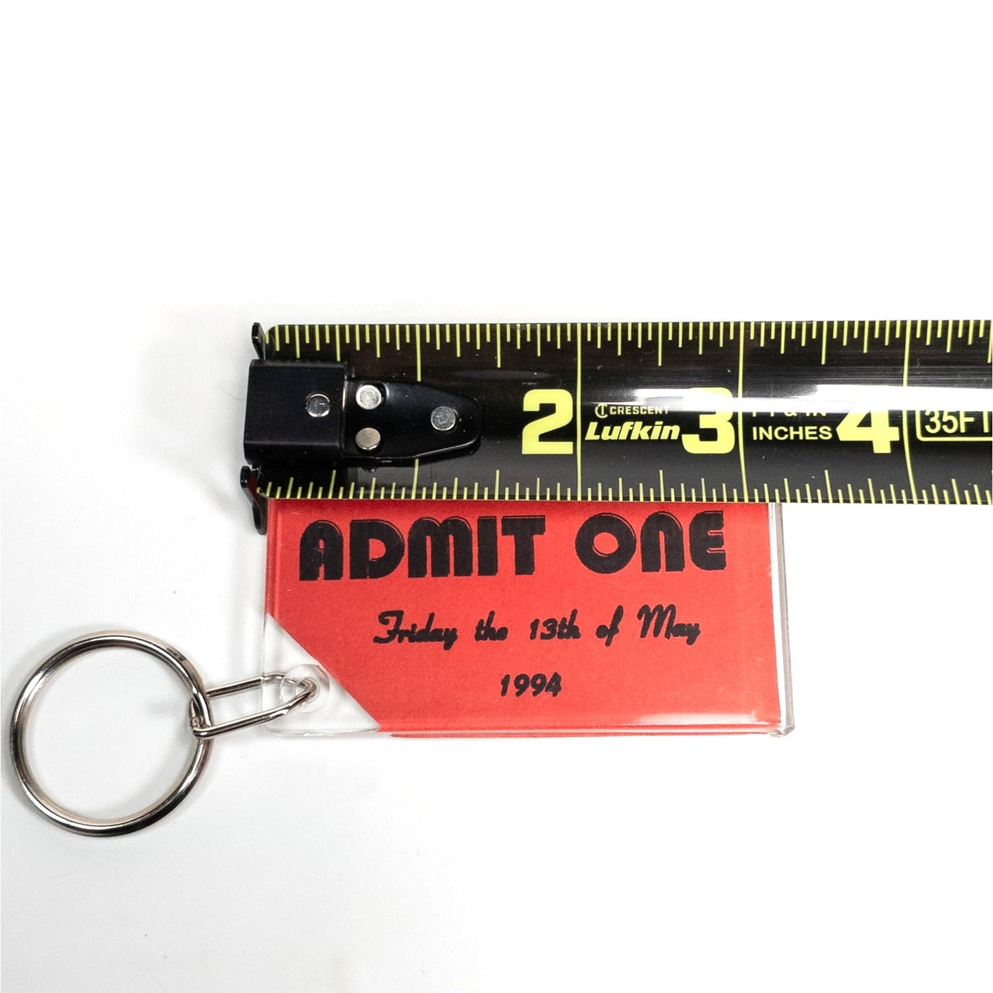 Under The Big Top Friday The 13th of May 1994 Admit One Circus Ticket Keychain