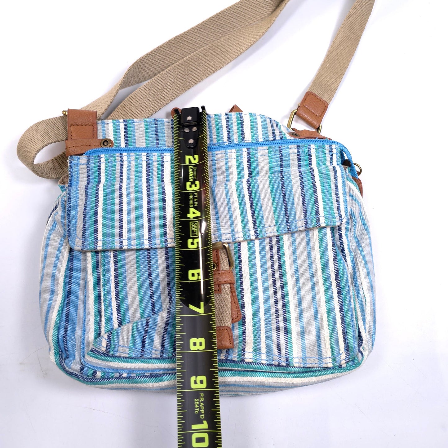 GAL Canvas Crossbody Shoulder Purse Bag 11 Compartments