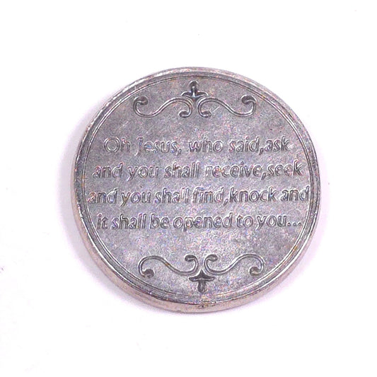 Infant Of Prague Religious Token Catholic Devotian Prayer Scripture 2+ Ship FREE