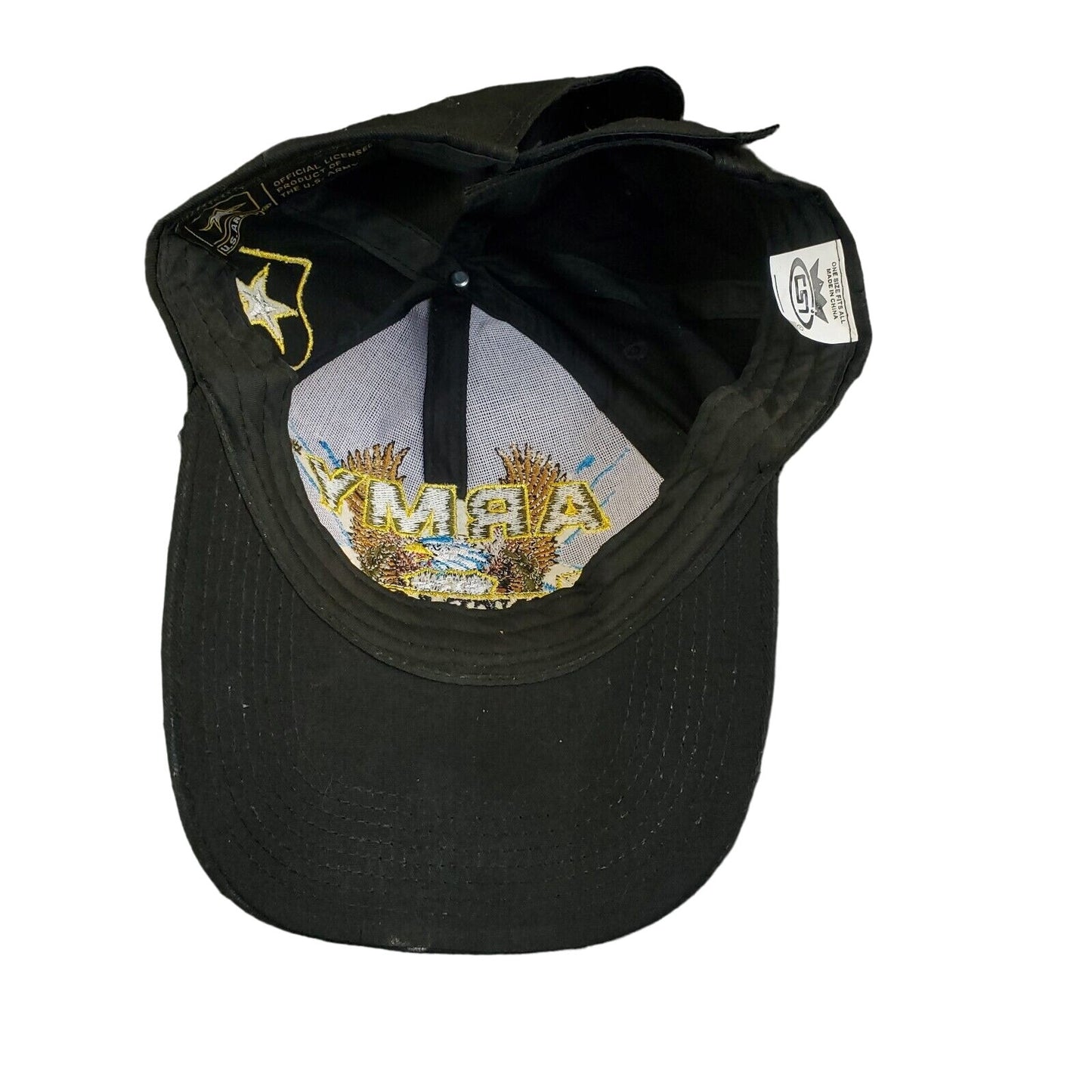 US Army Black Cap Hat Adjustable Strap Back Army Since 1775 Collectible