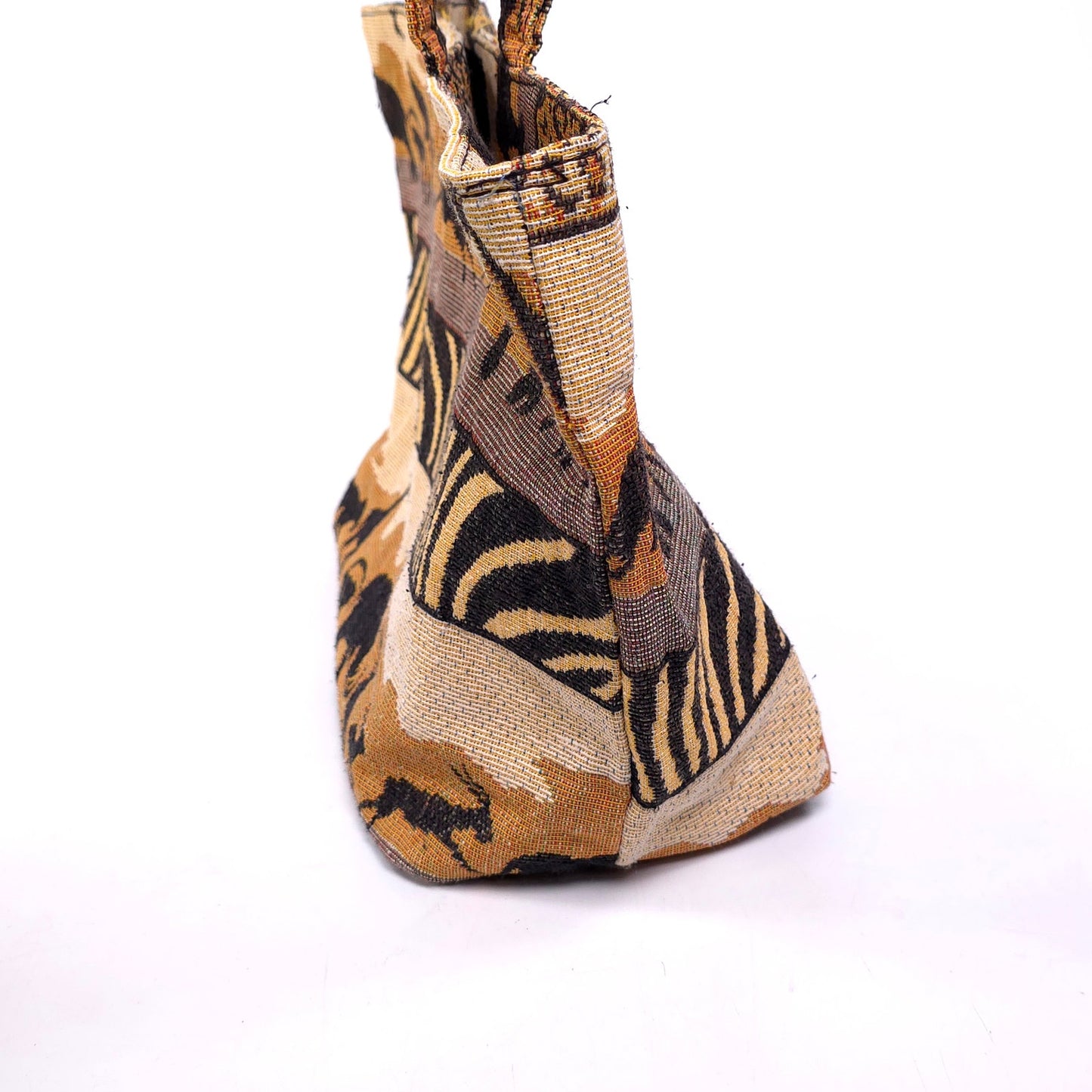 African Safari Themed Shoulder Tote Bag Purse Elephant Monkey Giraffe Antelope