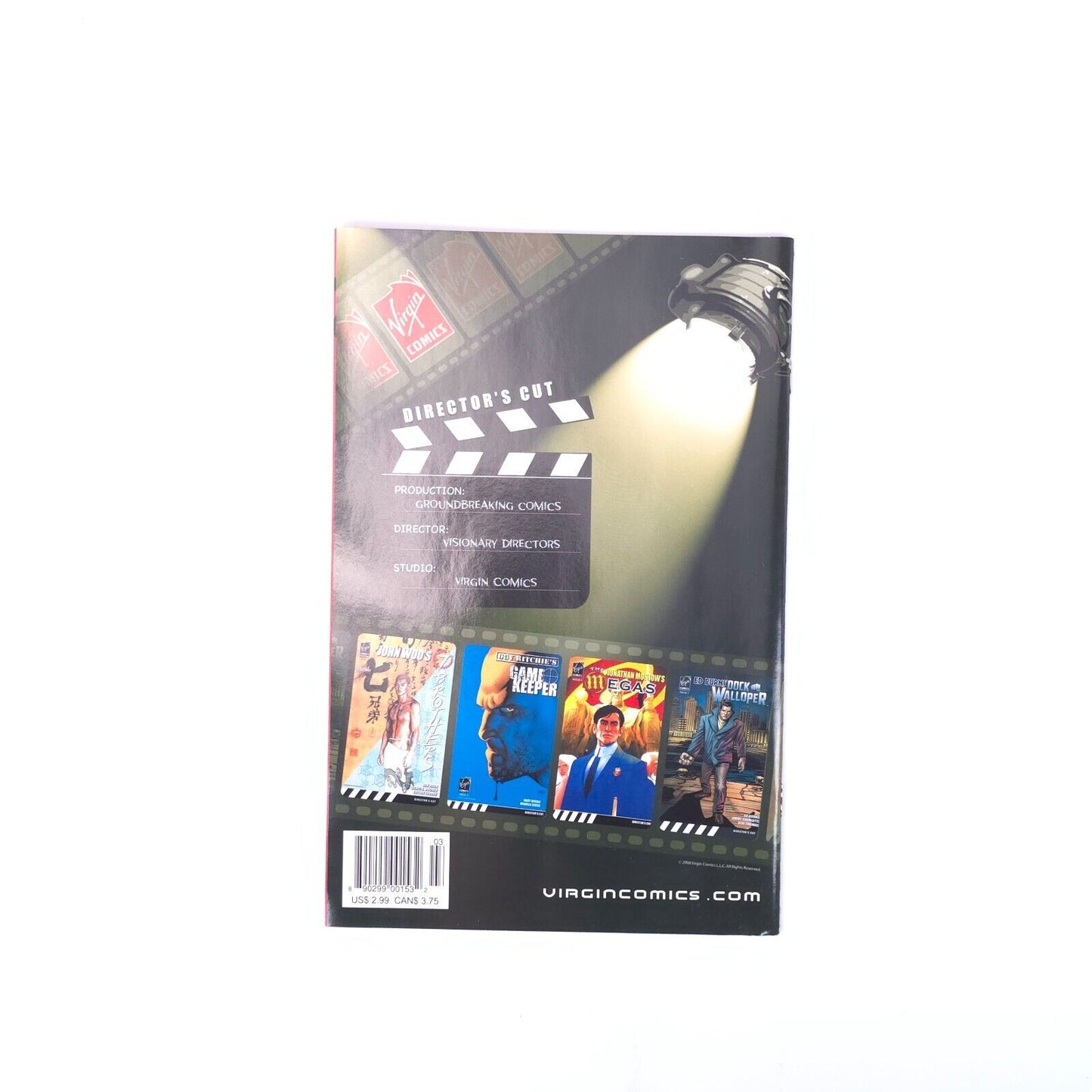 Guy Ritchie's Game Keeper #1 Series 2 Virgin Comics Ormston Variant Comic Book