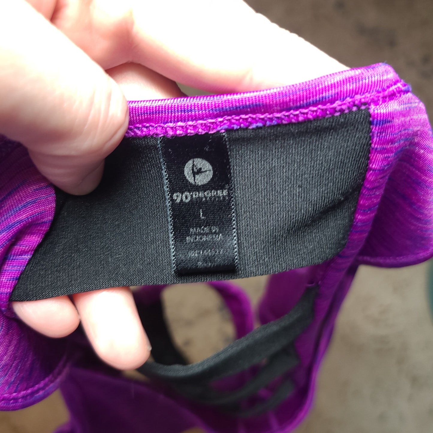 90 Degree Sports Bra Size Large Ahtletic Activewear
