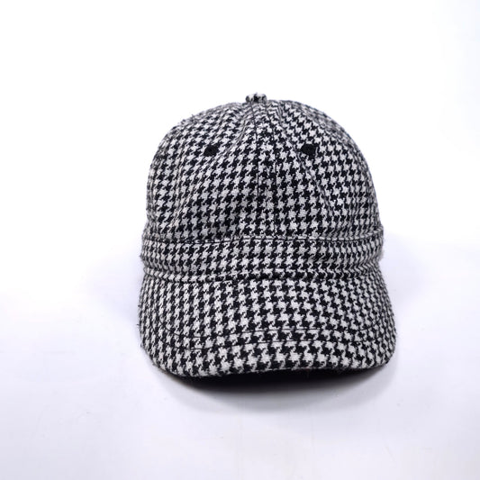 Caterpillar Houndstooth 6 Panel Short Bill Fashion Adjustable Cap Hat