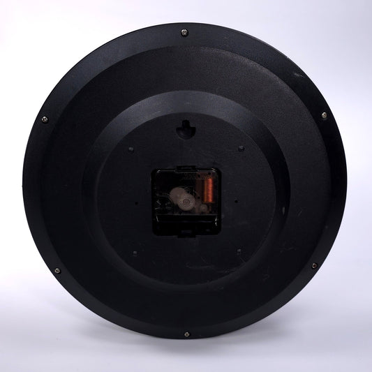 Vintage Soccer Football Player Wall Clock Black Frame Sports Theme Kick Motion