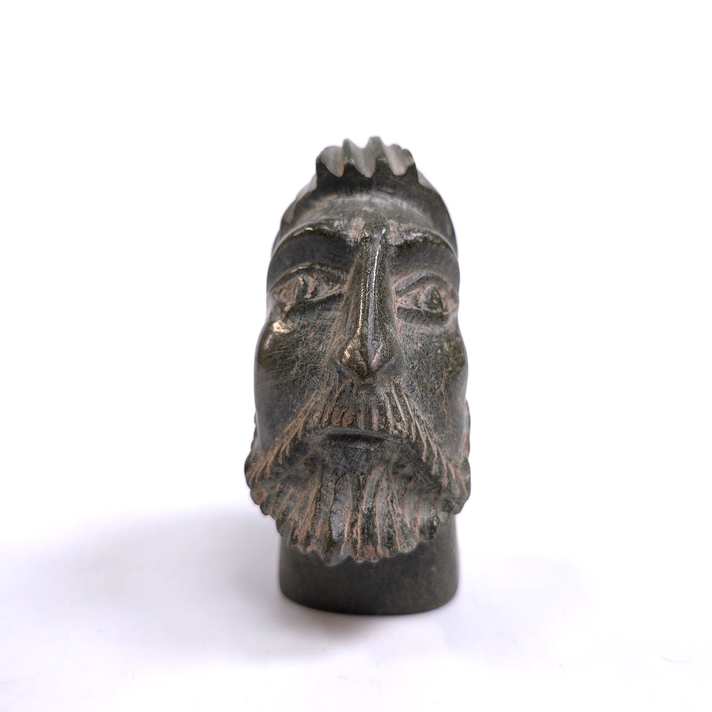 Vintage Hand Carved Greek / Roman Head Bust Figure