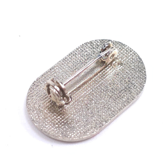 Vintage Devil's Head Enamel Pinback Pin