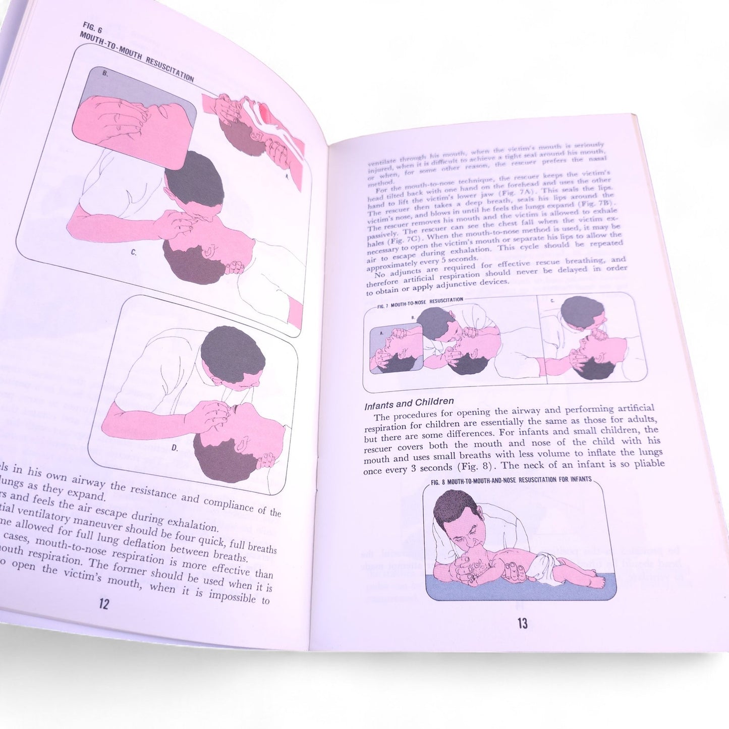 1974 Cardiopulmonary Resuscitation The American Red Cross Paperback Book