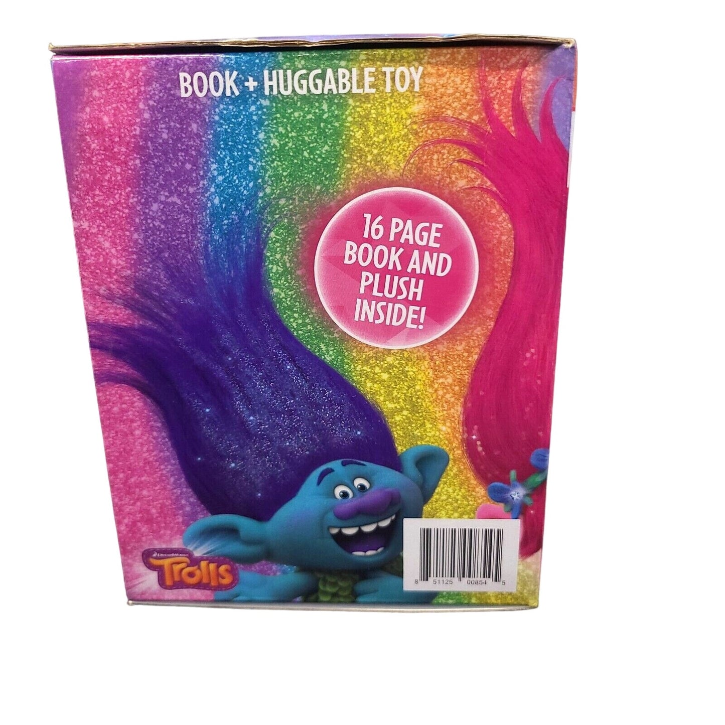 Sealed Dreamworks Troll Branch Plush with Mini 16 Page Book Huggable Toy
