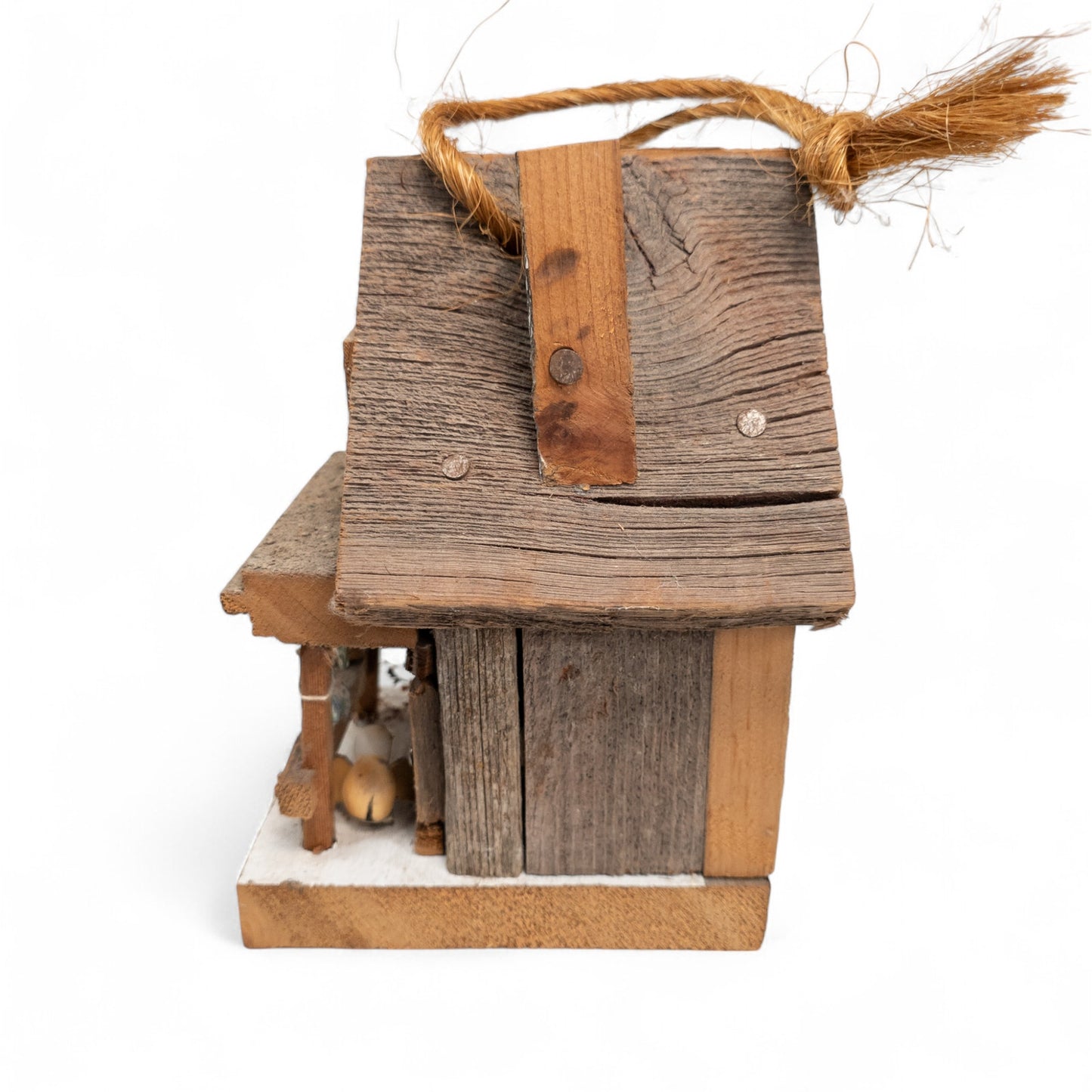 Rustic Phyllis' Hide-A-Way Home Birdhouse Rustic Decor