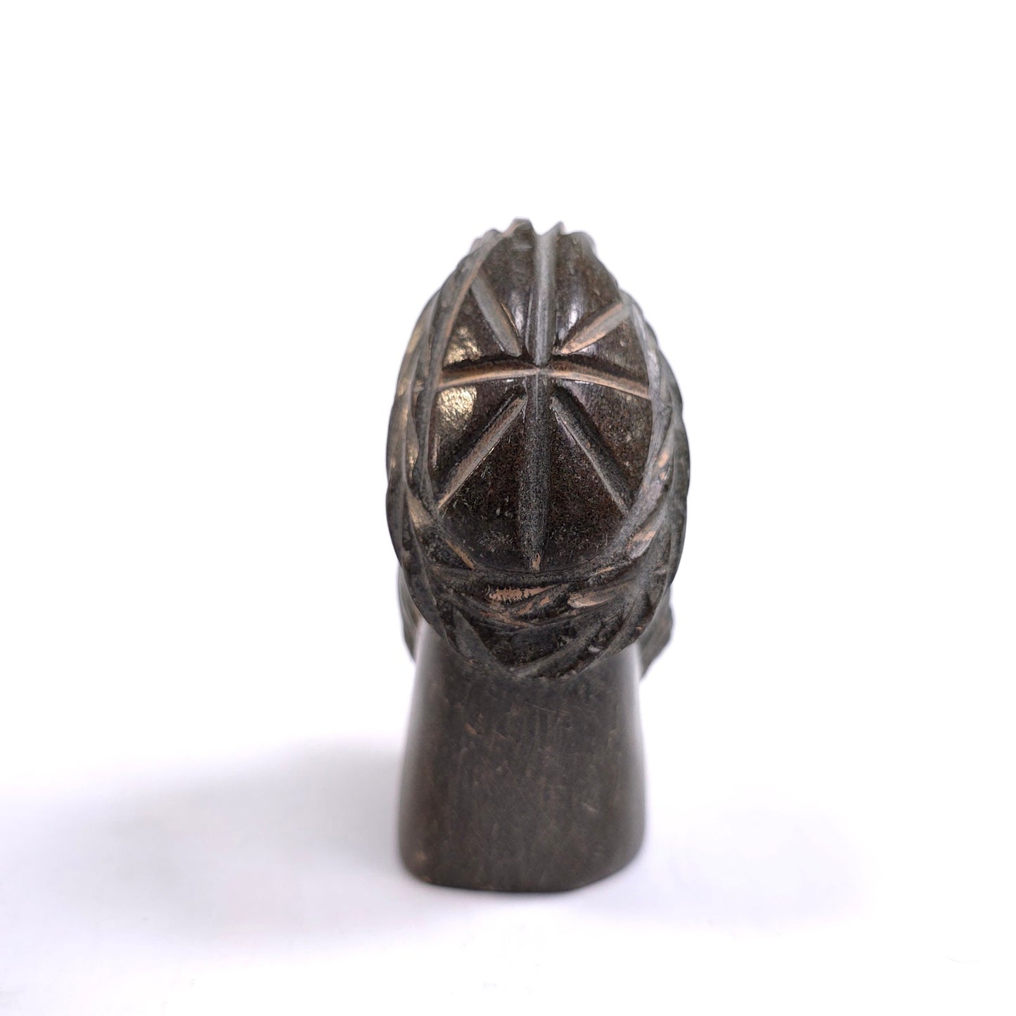 Vintage Hand Carved Greek / Roman Head Bust Figure