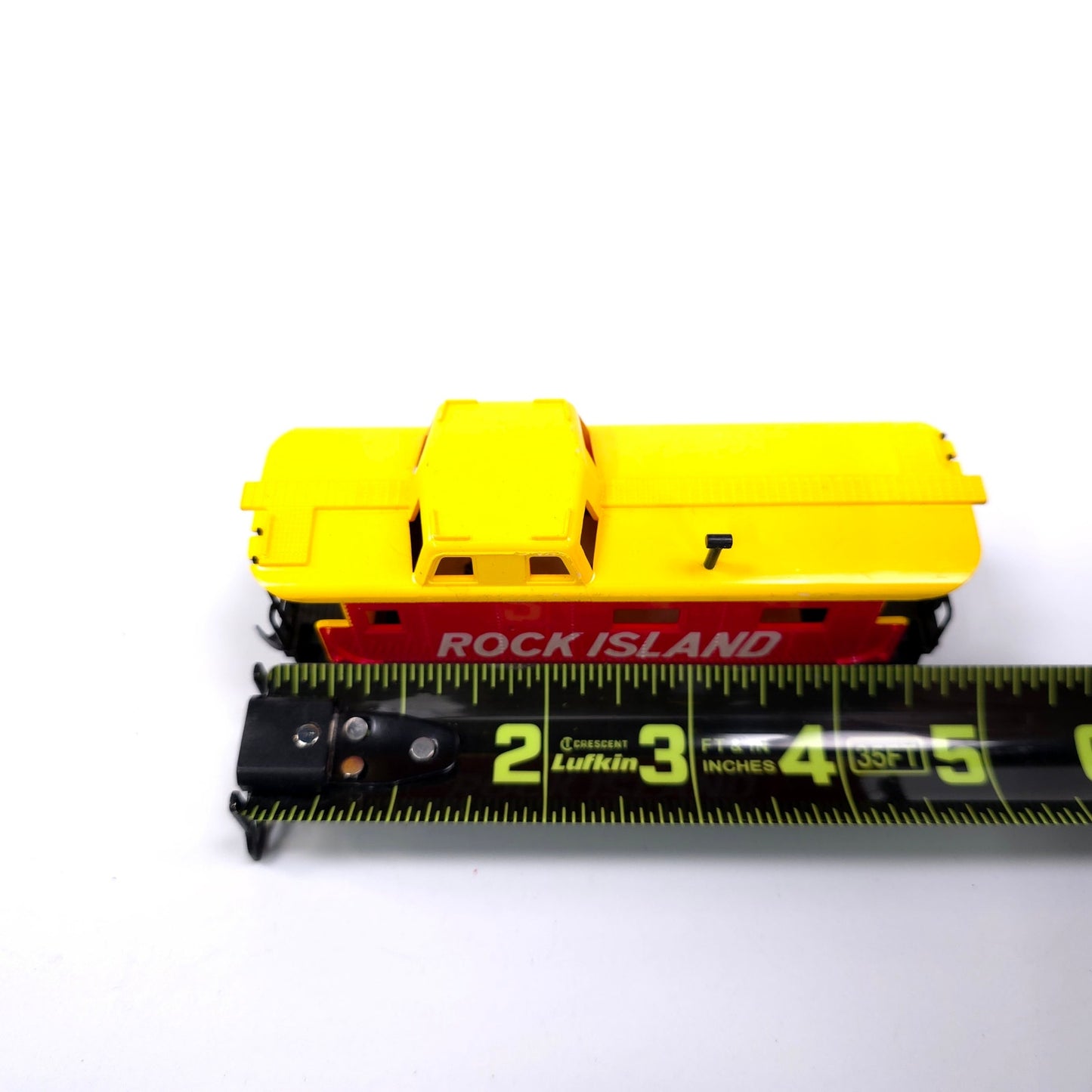 Tyco HO Scale Rock Island Yellow Red Caboose Train Car