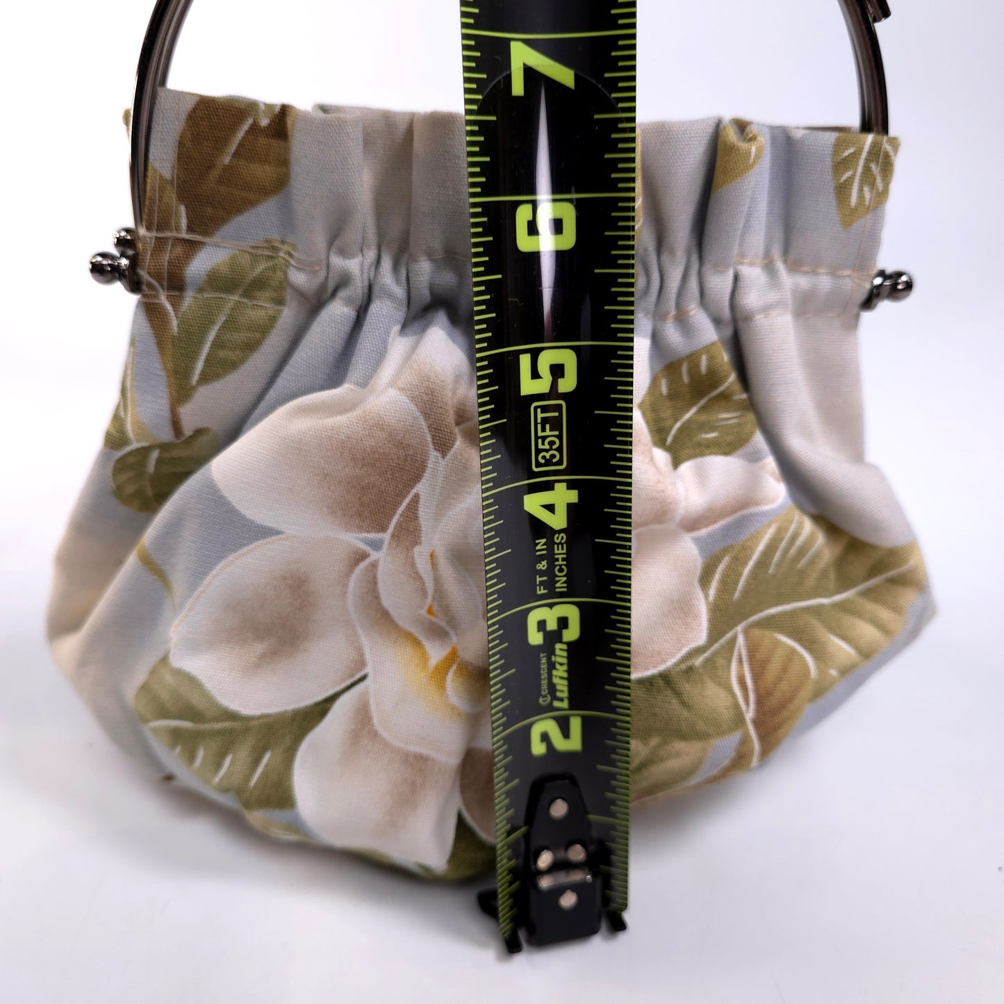 Abba Small Cloth Hand Bag Purse With Kiss Lock Made In Hawaii