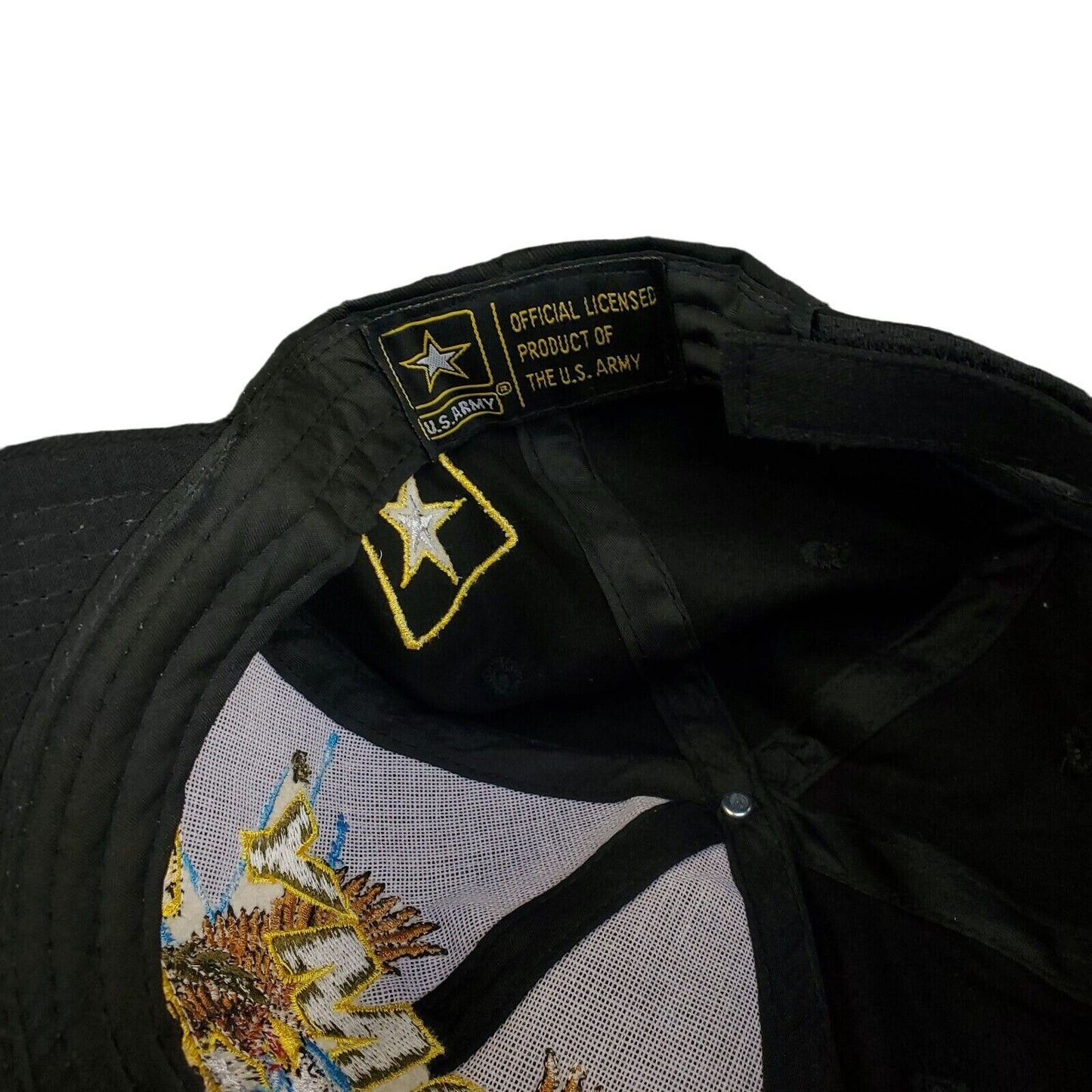 US Army Black Cap Hat Adjustable Strap Back Army Since 1775 Collectible