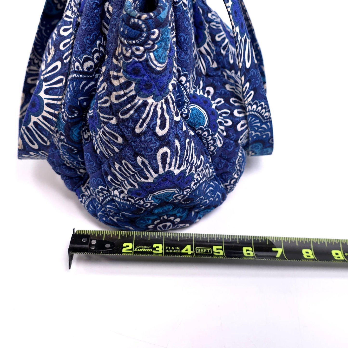 Vera Bradley Large Blue Bandana Shoulder Tote Bag Purse