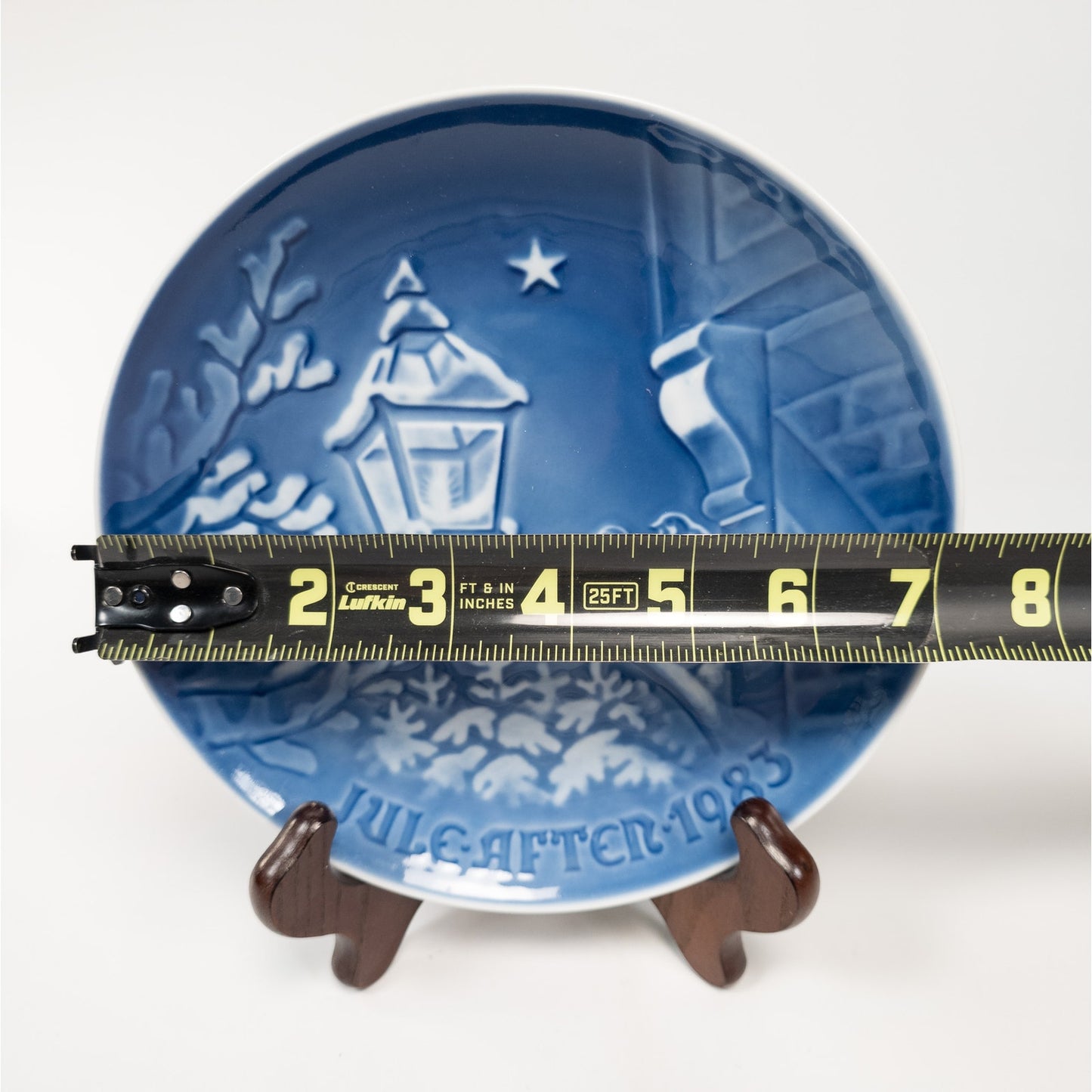 1983 Royal Copenhagen Denmark Christmas Plate in the Old Town