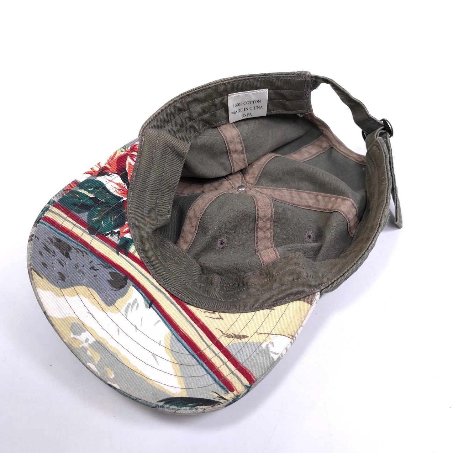 Outdoor Scenic Landscape Brim Print 100% Cotton Strapback Baseball Cap Hat