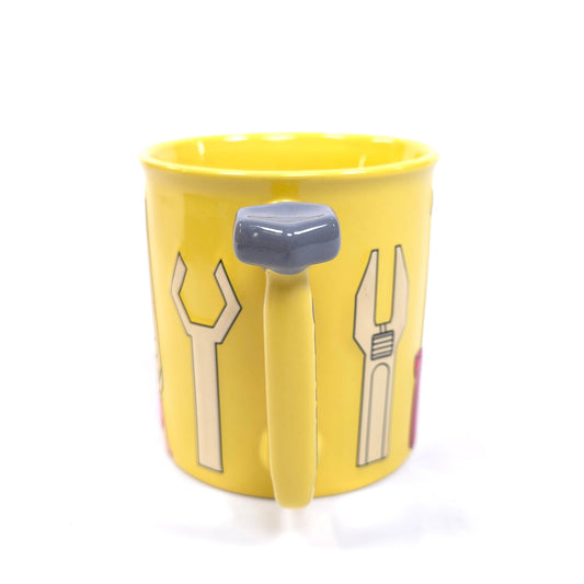 Menards 3D Embossed 16 oz Yellow Tool Cup Coffee Tea Mug