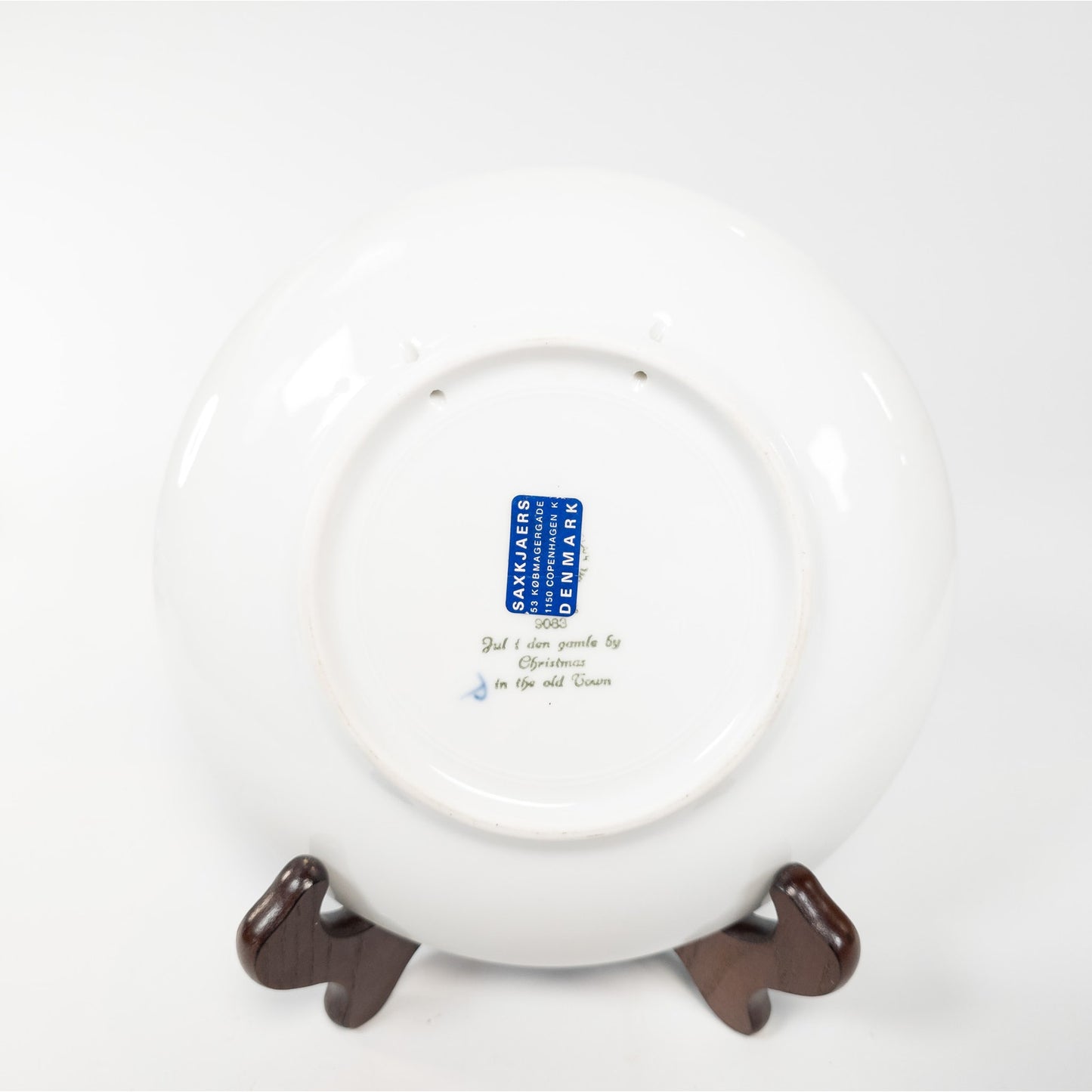 1983 Royal Copenhagen Denmark Christmas Plate in the Old Town