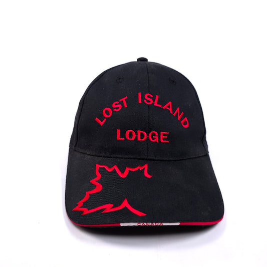 Lost Island Lodge Lac Seul Ontario Canada Hook & Loop Baseball Cap Hat