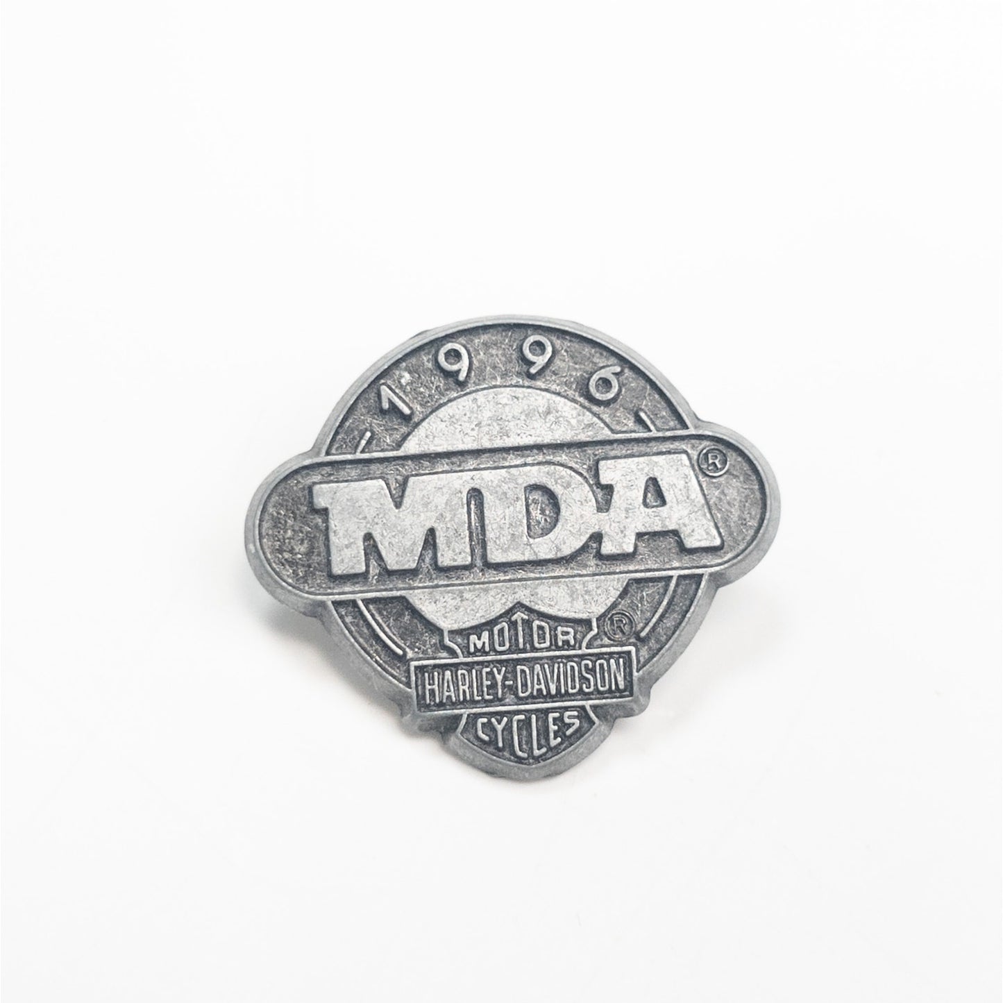 Harley Davidson Motorcycles 1996 MDA Metal Pin Back 2+ Ship FREE