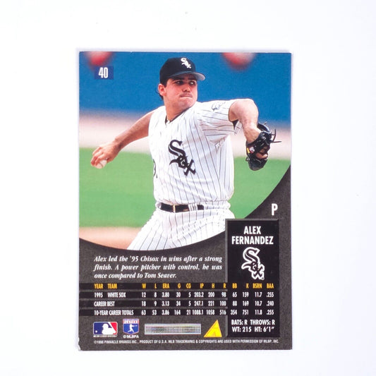 1996 Pinnacle - #40 Alex Fernandez