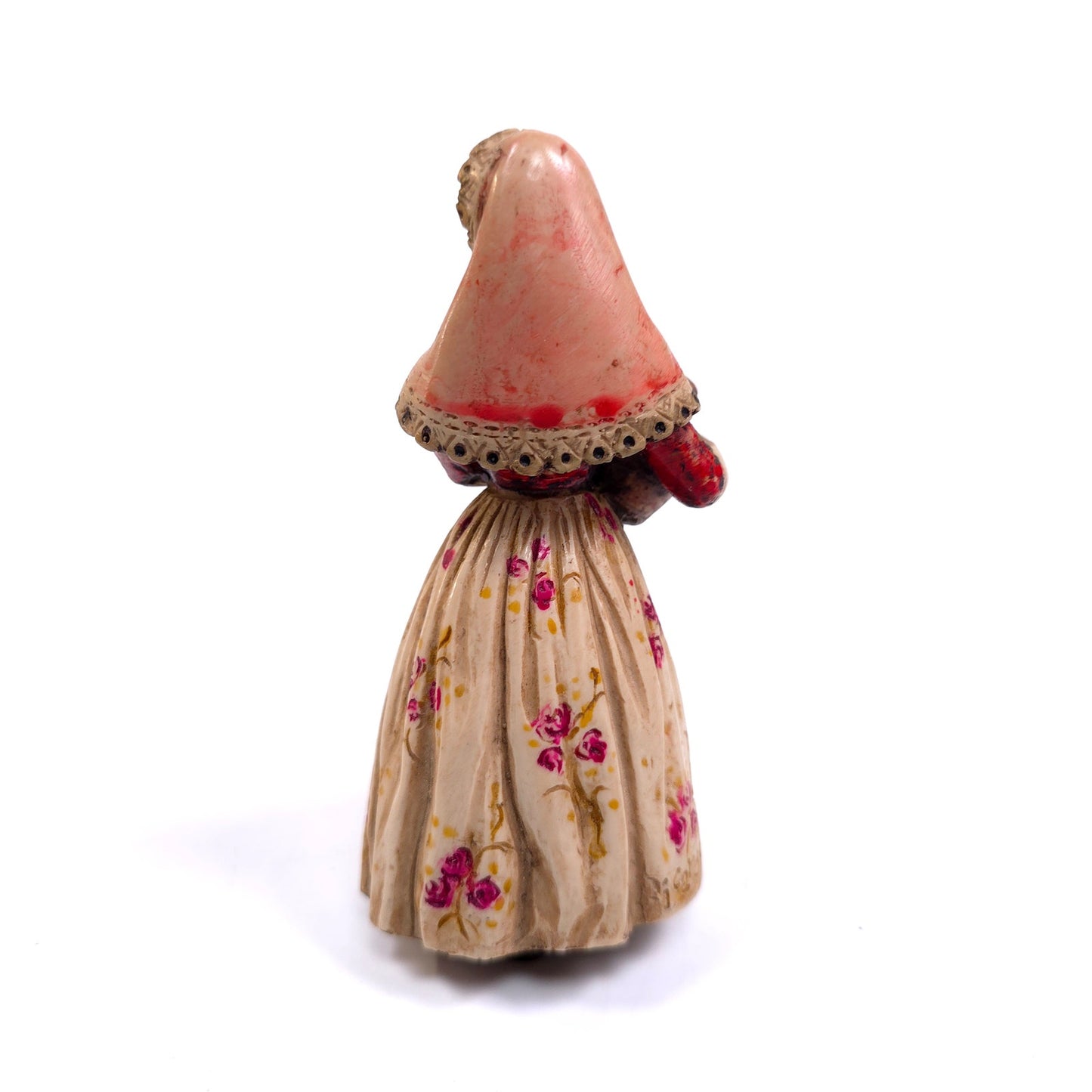 Vintage Ricardo Resin Figurine Woman Holding Pitcher Jar Pottery Signed