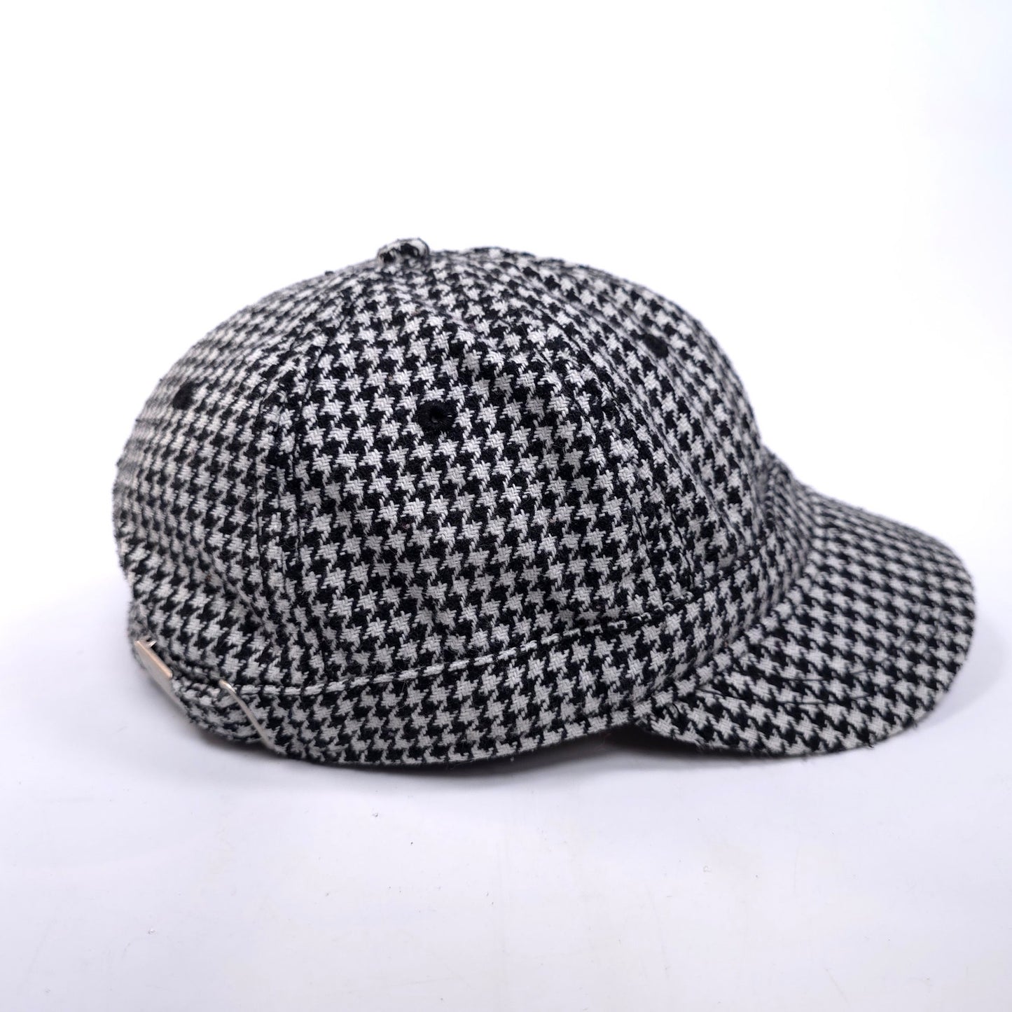 Caterpillar Houndstooth 6 Panel Short Bill Fashion Adjustable Cap Hat