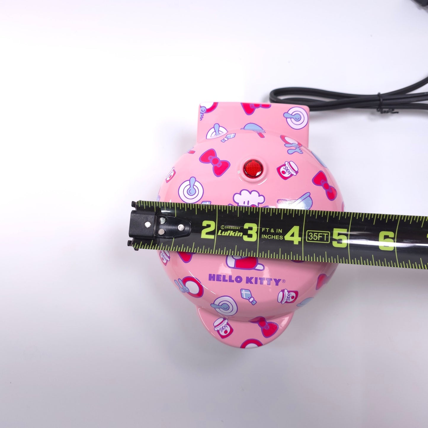 Hello Kitty Mini Waffle Maker Pink Uncanny Brand WM3-KIT-HK2-HOB